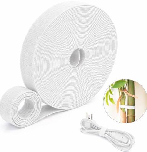 Cable Management Kit – 4 Pack 3FT Cord Sleeves + 3 Roll Reusable Cable Ties, Wire Organizer Wrap for TV, Desk, Computer, Home & Office, White