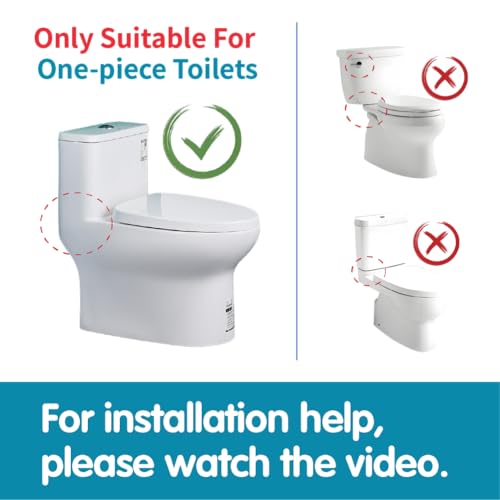 3-Inch Dual Flush Valve Replacement Kit for One Piece Toilet: Include 8" Height Flush Valve, 2.2" Threaded Button, Fill Valve. Fits Tanks 10-13.5" Tall, Drain Holes 3.2-3.6" - size: 3-Inch Drain Outlet