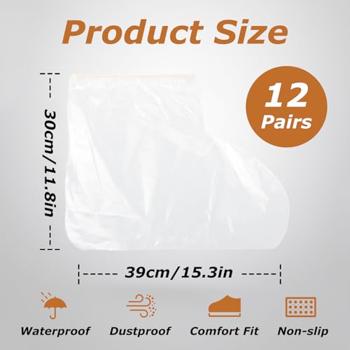 Waterproof Shoe Covers, Disposable Clear Rain Cover for Shoes