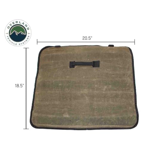 Overland Vehicle Systems Rolled Socket Organizer Storage Bag - #16 Premium Waxed Canvas - Storage for 50 sockets and 10 extra storage pockets for Ratchets