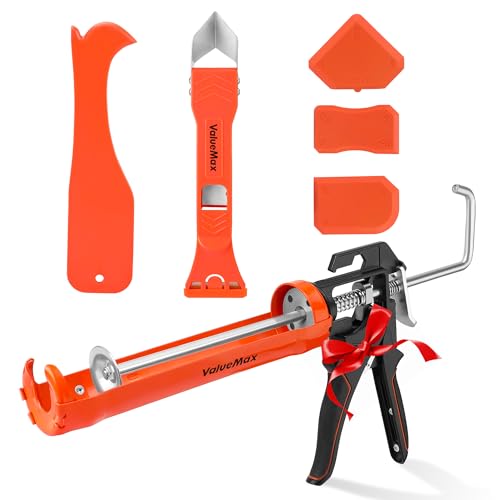 ValueMax Caulk Tool Kits and Caulk Gun, Silicone Caulking Gun