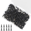 Black Wood Screws 163PCS #6x1/2 Flat Head Self-Tapping - color: Black 163 pcs