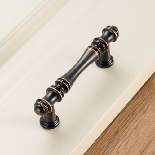 KOOFIZO 10 Pack 3 in Oil Rubbed Bronze Cabinet Pulls, Drawer Handles P30 - color: Oil Rubbed Bronze, size: 3" CC - 10Pcs