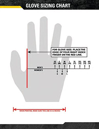 Ansell RINGERS R-161 Touchscreen TPR Impact Gloves, Size 3X-Large, 1 Pair - size: 3X-Large