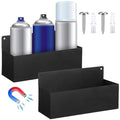 2 Pcs Magnetic Aerosol Spray Can Holder, 8.27 x 3.15 x 4.33 Inch, Black - size: 8.27 x 3.15 x 4.33 Inch