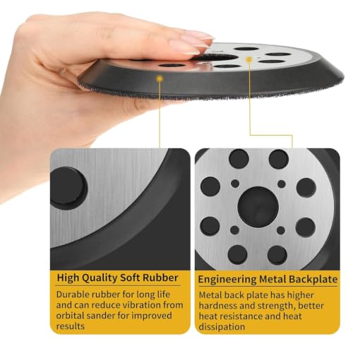 Orbital Sander Metal Pad Replacement for Craftsman 315, 2 Pack - size: FIT 1.56 IN / 39.6 MM