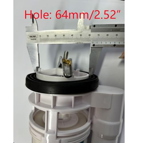 T Tulead Toilet Dual Flush Valve Replacement Parts Fill Valve Thread 0.9"
