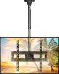 PERLESMITH Ceiling TV Mount for 26-65 inch Flat Screen Displays, Max VESA 400x400mm, Hanging Adjustable Ceiling TV Bracket Fits Most LCD LED OLED 4K TVs, Pole Ceiling Mount Holds up to 110lbs, PSCM2 - size: for 26-65 Inch TVs