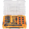 Klein Tools 65240 KNECT Impact Deep-Well Flip Socket and Low-Profile Pass Through Socket Set, SAE, 20-Piece, MODbox Case, 1/4-Inch and 3/8-Inch Drive - style: 20-Piece