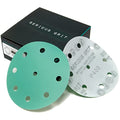 Serious Grit - 5-Inch 9-Hole P400 Grit Sanding Discs - 50 Pack Box - size: 400 Grit
