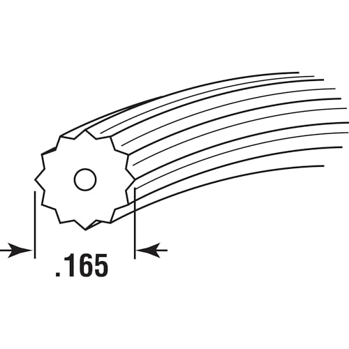 Prime-Line P 7521 0.165 In. x 25 ft. Roll Black Spline (1 Roll) - size: 0.165 in.