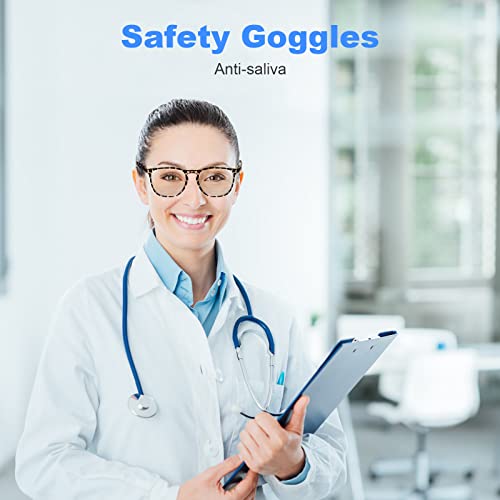 Safety Glasses Goggles for Women Girls Anti Fog Protective Eyewear Glasses - color: 1 Pack: Tortoise