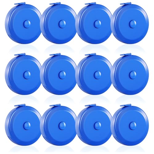 16 Pack Tape Measure, 60 Inch/150cm Retractable Body Measuring Tape - Sapphire Blue Soft Sewing Tape for Tailor, Craft & Cloth Measurements - color: Sapphire blue