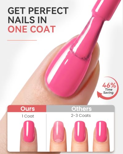 Makartt Pink Gel Nail Polish Set 15ML : 6 Pink Rose Colors - color: Little Love Notes