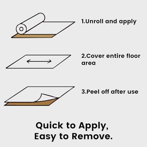 ADHES Floor Protection Film 24” x 200’ – Heavy Duty Self-Adhesive - style: Floor Protection Film