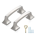 Ravinte Brushed Nickel Cabinet Handles Cabinet Pulls, 3 Inch, 10 Pack - color: Brushed Nickel, size: 3 Inch Hole Center