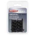 Black Wood Screws 3/4 Inch, 75Pcs Self Tapping Wood Screw #10 x 3/4", Zinc Plated Steel, Modified Truss Head, Phillips Drive, Carbon Steel, for Drywall/Metal/Plastic/Furniture, Black - size: #10 x 3/4"