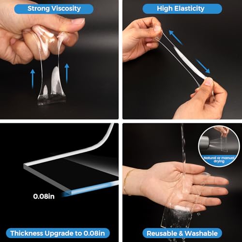 VUBOJO Nano Double Sided Mounting Tape for Walls Art and Daily Home Projects（10Ft）
