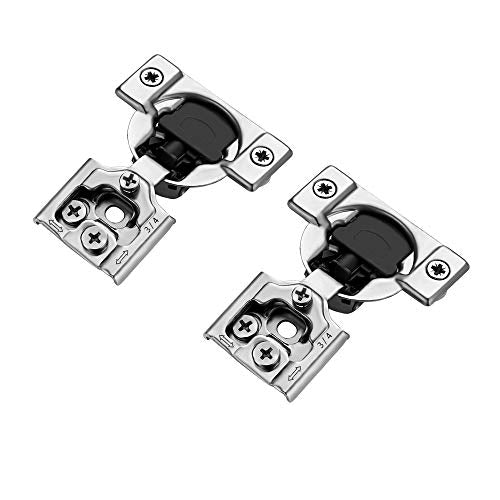 Soft Close Hinges for Kitchen Cabinet Hinges, 3/4 Inch Overlay, 10 Pack - size: 3/4 inch Overlay