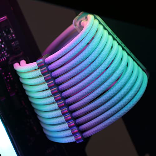 SIRLYR PSU Cable Combs,Pearlescent Paint Computer Wire Organizer,Extension Cables Comb for PC Cable Management 20 Pieces Set = 24 pin x 4, 8 pin x 16 for 3 mm/0.11In up to 3.5 mm/0.13 in Metal Gray - color: Metal Gray