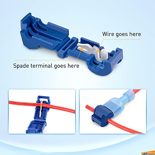 Nilight 360PCS T-Tap Wire Connectors Self-Stripping Quick Splice Terminals - size: 360Pcs 22-10AWG