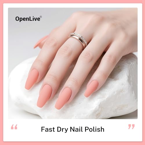 OpenLive 16.5ml Soft Pink Nail Polish Large Volume Quick Dry Nail Polish - color: Soft Pink
