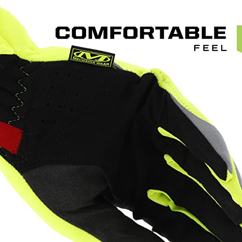 Mechanix Wear Hi-Viz FastFit Touchscreen Gloves, X-Large - color: Fluorescent Yellow, size: X-Large