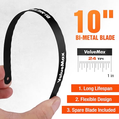 ValueMax Mini Hack Saw with Extra 1 Piece Bi-Metal 10 Inch Blade