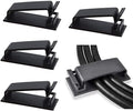 SOULWIT 50Pcs Self Adhesive Cable Management Clips - Black - color: Black