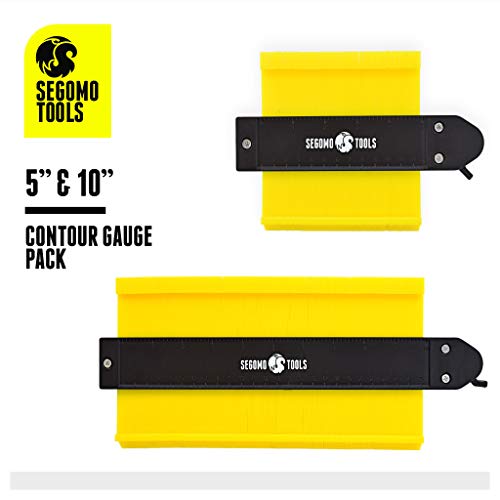 2 Pieces 5 Inch & 10 Inch Contour Gauge Profile Tool With Lock | Easy Shape Contour Gauge Duplicator | Contour Gauge Tool With Lock | Shaker Contour Gauge - CG2P