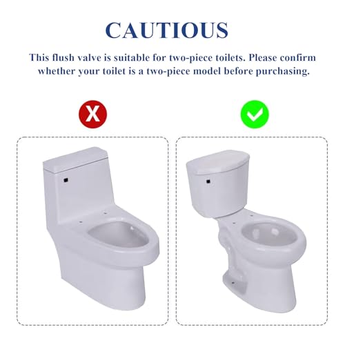 2-Inch Toilet Flush Valve Replacement Kit, For Kohler 85406