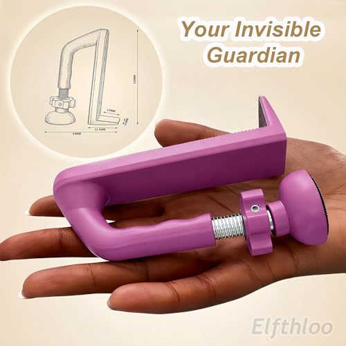 Portable Door Lock Travel Security, Pink Anti-Theft Stopper