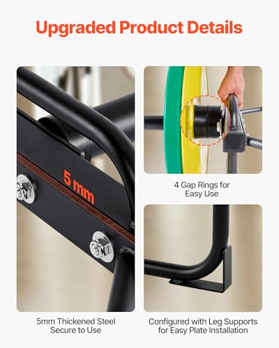 VEVOR Safety Squat Bar, 700 & 1500 LBS, Plus 500 LBS Hex Barbell Trap Bar, Ideal for Squats, Deadlifts, Lunges, Rehab - size: 500 Pounds
