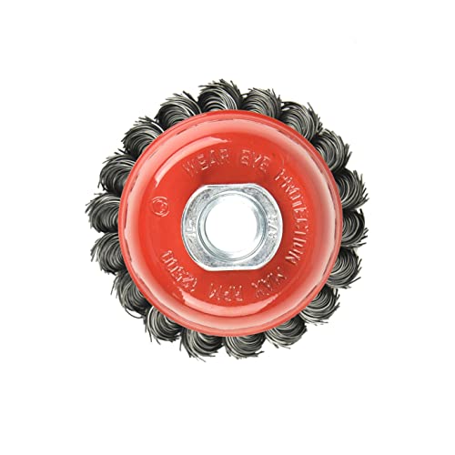 AAIN10Pack Wire Cup Brush, 3in Wire Wheel Brush for 4-1/2" Angle Grinder - size: 10 pack, style: 3 Inch Knotted Cup Brush