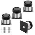 4 Pack Furniture Leg Set, 2" Dia 2" H Adjustable - size: 2 Inch