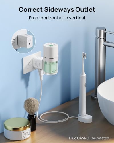 TROND Multi Plug Wall Outlet Extender 2 Pack, Small Outlet Splitter, White - color: White, size: 3 Prong, 2 Pack