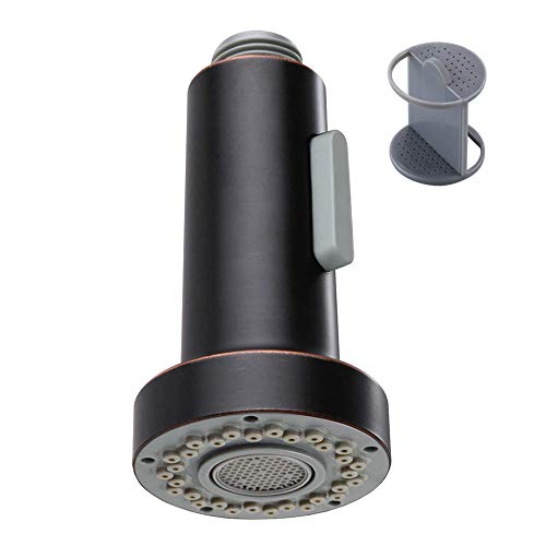 Angle Simple Kitchen Faucet Head Oil Rubbed Bronze, Sprayer Replacement - color: Oil Rubbed Bronze