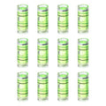 HARFINGTON 12pcs Mini Cylindrical Bubble Spirit Level Vials 8x20mm - size: 8x20mm