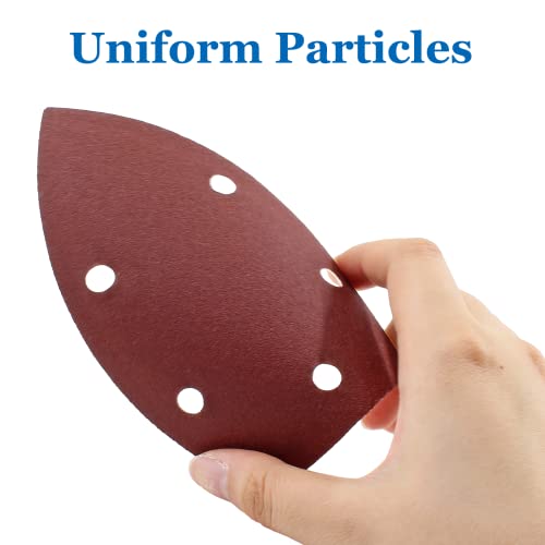 25 Pcs Mouse Detail Sander Sandpaper, 180 Grit, 5 Hole - size: 180 Grit - 25 Pcs