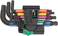 Wera 5133164001 950/9 Hex-Plus Multicolour 2 L-key set, metric, BlackLaser, 9 pieces - style: 2 L-key set
