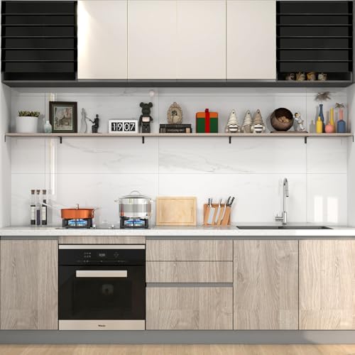 LSK 6PCS L Bracket, L 4"×H 2" Shelf Support Bracket, Max Load :42lb, Black - color: Black, size: 4x2 inch (light duty)