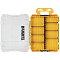 DEWALT Tool Box, Medium 8-Compartments Small Parts Organizer, Portable Tough Case Screw Organizer Toolbox with Customazible Dividers (DWAN2190) - size: One Size