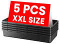 A-LuGei【XX-Large Size【5 Pcs】 Tool Box Organizer Tray Divider【Single Size】 Desk Drawer Organizer Bin, Garage Organization and Storage Toolbox for Rolling Tool Chest Cart Cabinet WorkBench Part Widget - size: 5pcs-XXL Size