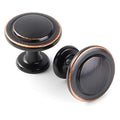 KOOFIZO 10 Pack Oil Rubbed Bronze Cabinet Knobs Pull Round Single Hole 1960 - color: Oil Rubbed Bronze, size: Knob 1 - 10Pcs, style: Round