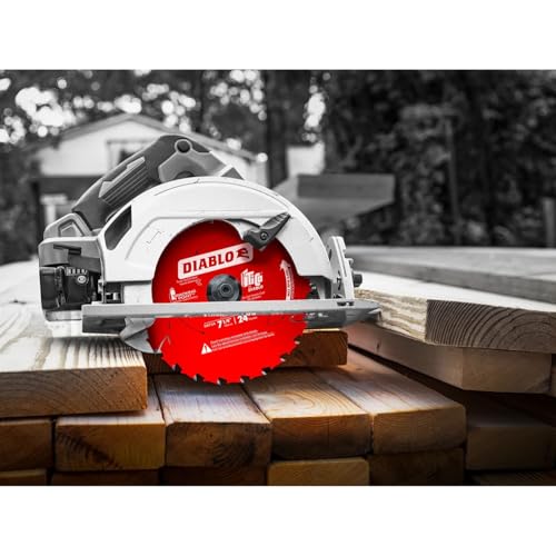 Diablo Framing Saw Blade for Wood - 7-1/4" x 24-Tooth, Thin Kerf - size: 5/8" Arbor x 7-1/4" Dia