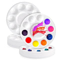20Pcs Paint Tray Palettes, Plastic Paint Pallets, Watercolor Palette