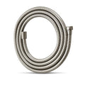 OFFO Shower Hose, 120 in Brushed Nickel Kink Free Stainless Steel Shower Hose Attachment Electroplating Handheld Head Flex Hoses Extension with Brass Insert & Nut for Pet Bathing Cleaning - color: Brushed Nickel, size: 120 in