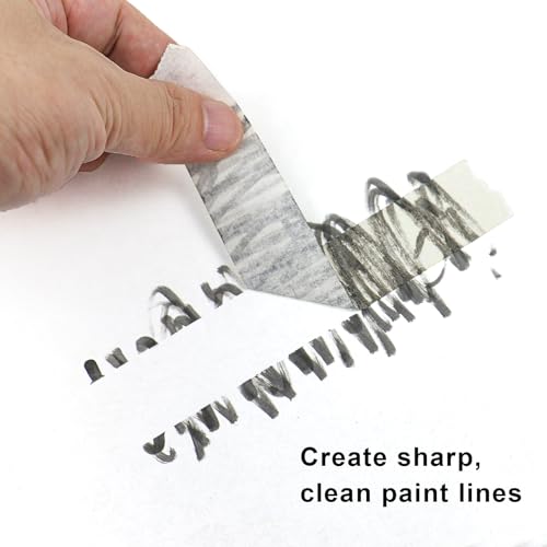 White Painters Tape - Masking Tape 2 Inch Wide (1.88" x 90FT) - Multi-Surface, Smart Adhesion, Indoor & Outdoor - 1 Roll Paint Tape for DIY, Labeling, Art, Car (#3910) - color: White
