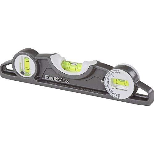 Stanley 0-43-609 Spirit level "Torpedo Pro" of aluminum, Black - style: Magnetic
