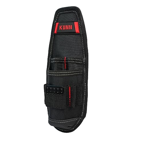 KUNN Construction Tool Holder Small Electrician's Tool Pouch for Tool Belt - color: Red-2 Pack